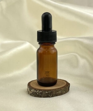 Combo - Amber Glass Bottle with black eye dropper - 10ml