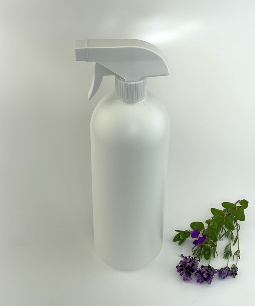 Combo - White Boston Tall HDPE Plastic Bottle fitted with white trigger ...