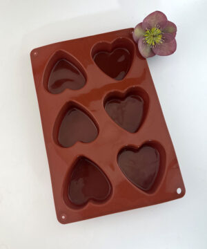 Soap Mould – Hearts (6 Cavity)