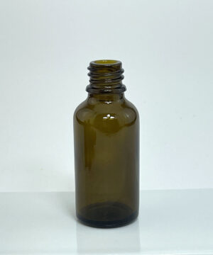Amber Glass Bottle (18mm) Unfitted - 20ml